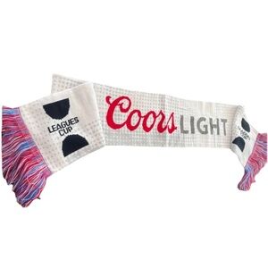 Coors Light Made To Chill Leagues Cup Soccer Scarf NWT- Soft and Warm Blokecore